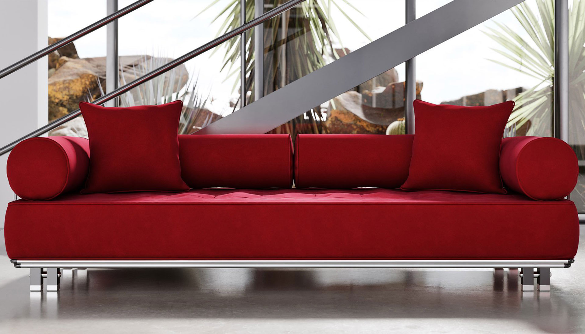 Sofa Nỉ góc L phòng khách GHS-8105