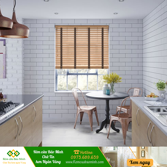 Rèm gỗ che sáng cửa sổ hãng pilano mã b006
