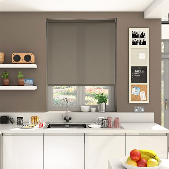 Rèm cuốn cao cấp vải nỉ trơn hãng star blinds c508