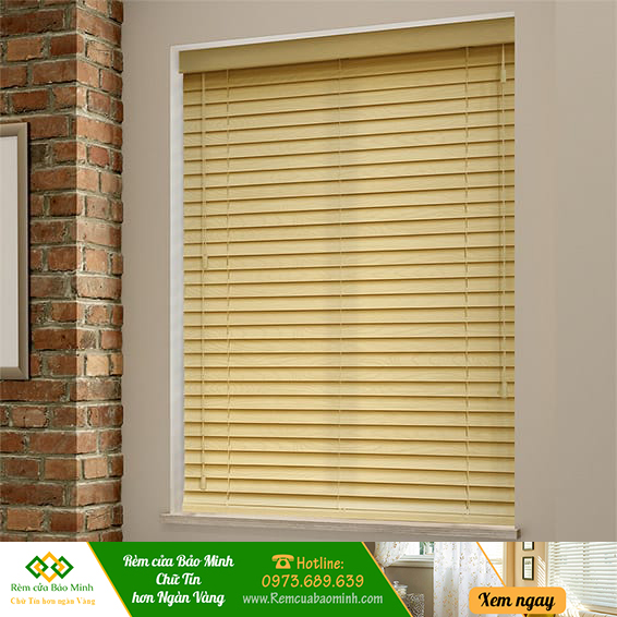 Mành gỗ cửa sổ đẹp chống nắng tốt hãng pilano mã b003