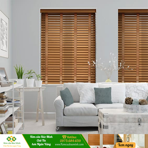Rèm cửa sổ bằng gỗ bách gracehome mã msj076