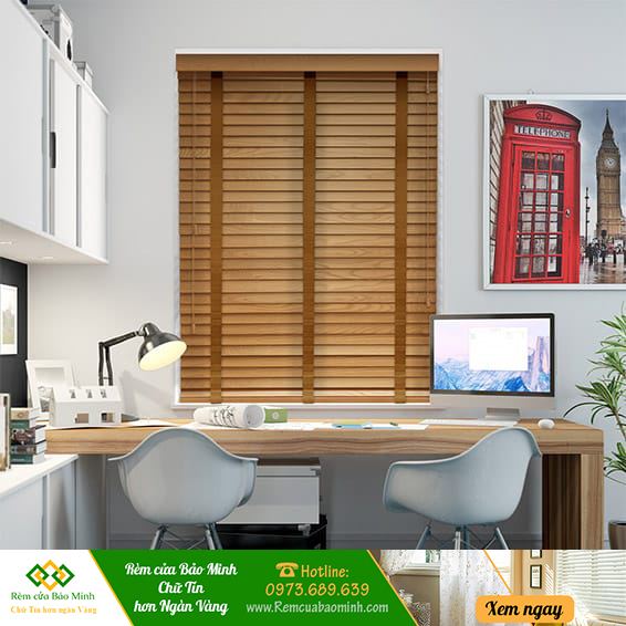 Rèm gỗ tự nhiên chống nắng cửa sổ hãng pilano mã b008