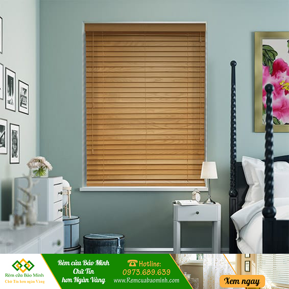 Rèm sáo gỗ cao cấp cản nắng tốt hãng pilano b012