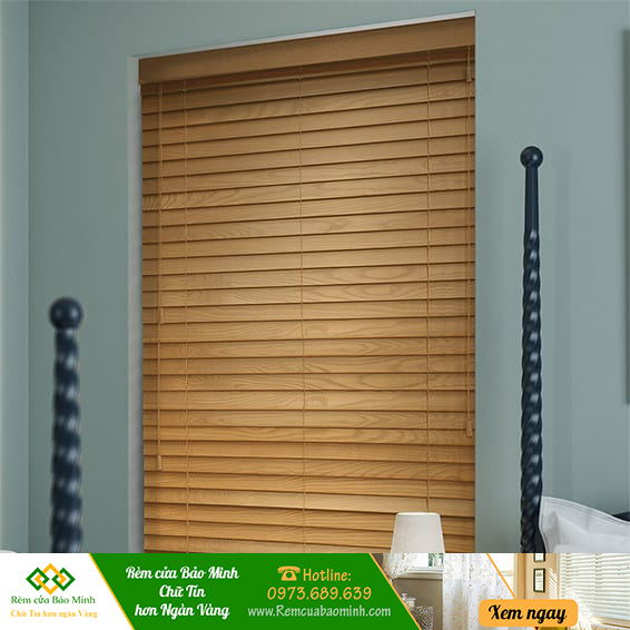 Rèm sáo gỗ che nắng đẹp cho phòng ngủ hãng pilano mã b015