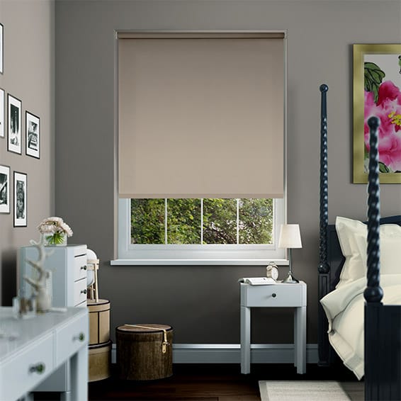 Rèm cuốn chống nóng vải trơn hãng star blinds c566