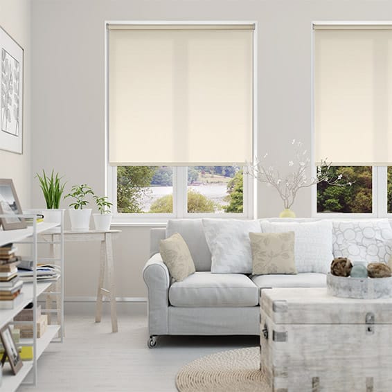 Rèm cửa nhựa cuốn vải nhỉ trơn star blinds c502