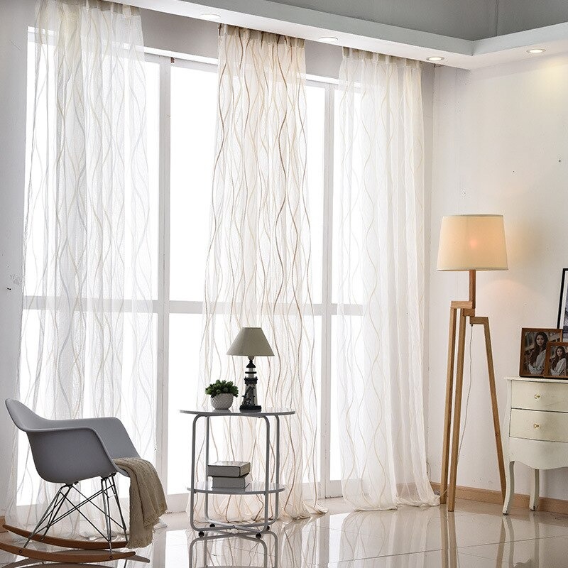 Rèm vải voan đẹp trang trí mã rt05
