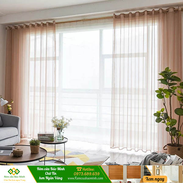 Rèm vải voan đẹp trang trí mã rt15