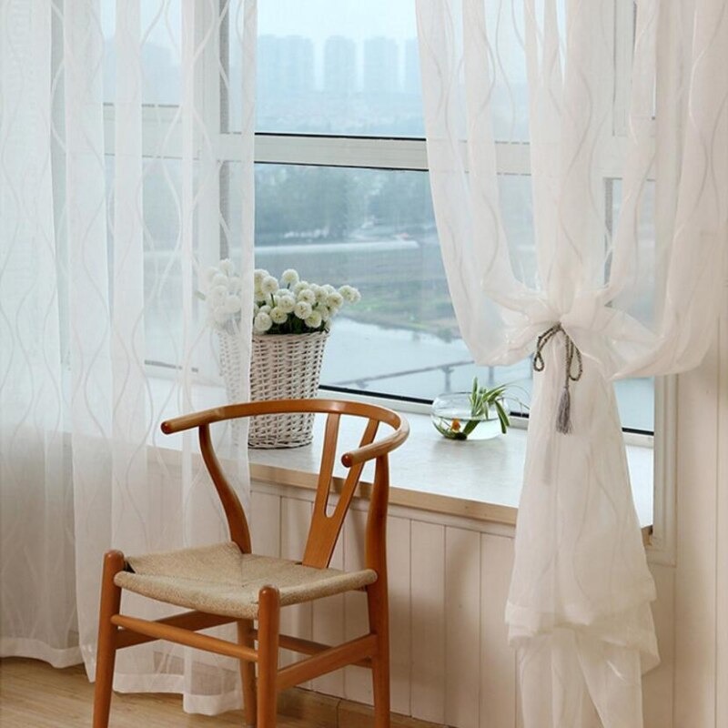 Rèm vải voan đẹp trang trí mã rt02
