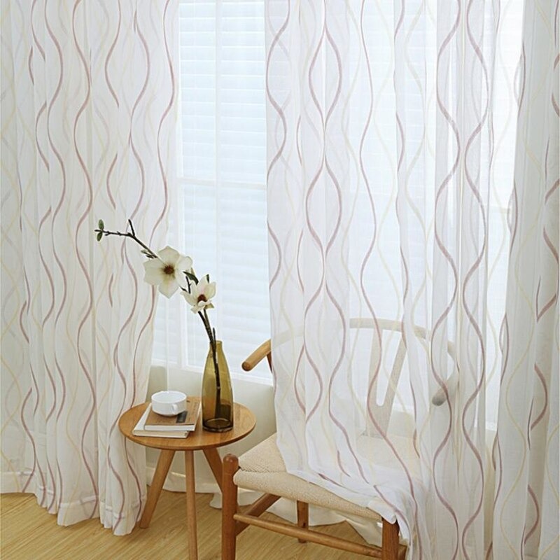 Rèm vải voan đẹp trang trí mã rt03